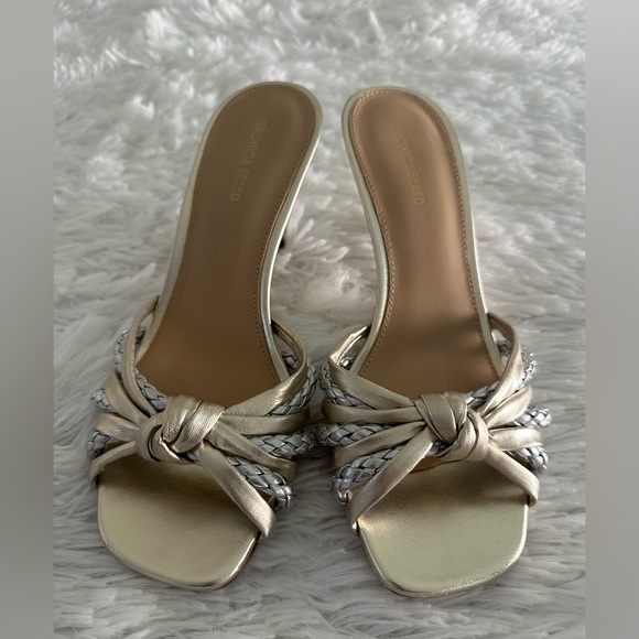 Veronica Beard Women's Misa Knot-Front Heel Sandals Shoes Sz 7‎ - Picture 3 of 10